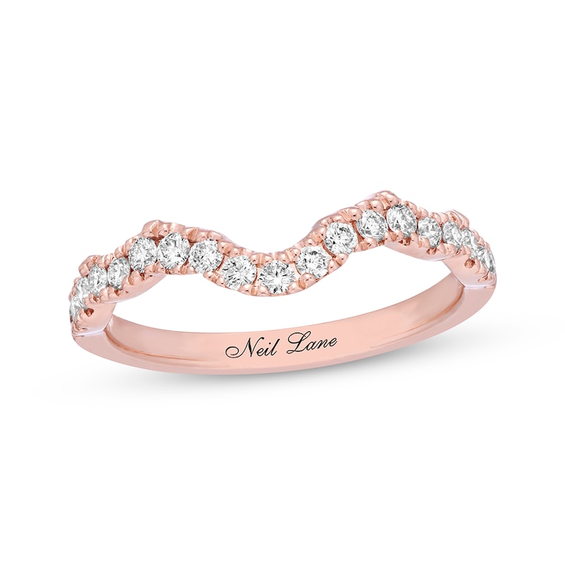 Main Image 1 of Previously Owned Neil Lane Diamond Wedding Band 1/3 ct tw Round-cut 14K Rose Gold