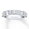 Thumbnail Image 1 of Previously Owned Neil Lane Anniversary Band 1 ct tw Baguette & Round-cut Diamond 14K White Gold