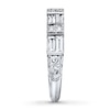 Thumbnail Image 3 of Previously Owned Neil Lane Anniversary Band 1 ct tw Baguette & Round-cut Diamond 14K White Gold