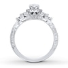 Thumbnail Image 2 of Previously Owned Neil Lane Engagement Ring 1-3/8 ct tw Marquise & Round-cut Diamonds 14K White Gold