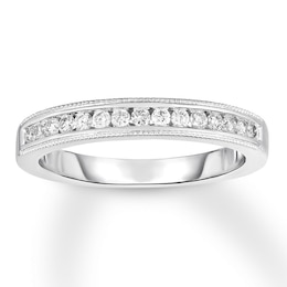 Previously Owned Diamond Wedding Band 1/4 ct tw Round-cut 14K White Gold