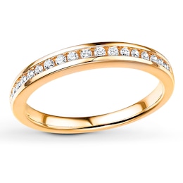 Previously Owned Diamond Wedding Band 1/5 ct tw Round-cut 14K Yellow Gold