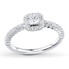 Thumbnail Image 1 of Previously Owned Diamond Engagement Ring 5/8 ct tw Round-cut 14K White Gold