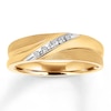 Thumbnail Image 0 of Previously Owned Men's Diamond Wedding Band 1/15 ct tw Round-cut 10K Yellow Gold