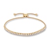 Thumbnail Image 0 of Previously Owned Diamond Bolo Bracelet 1/4 ct tw Round-cut 10K Yellow Gold  9.5"