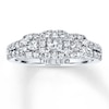 Thumbnail Image 1 of Previously Owned THE LEO Diamond Engagement Ring 7/8 ct tw Princess & Round-cut Diamonds 14K White Gold