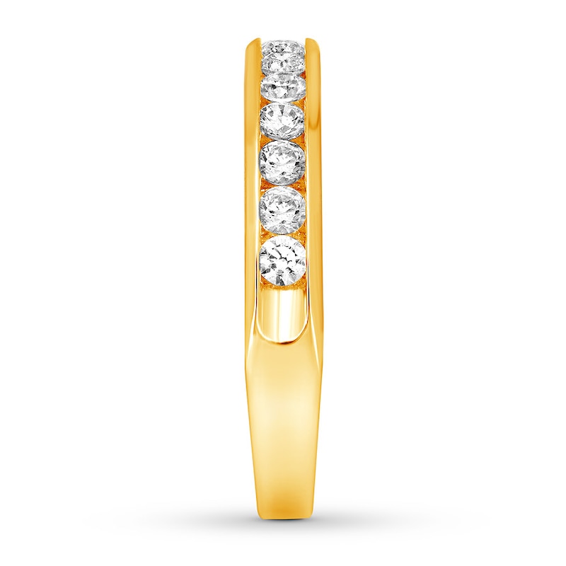 Previously Owned Diamond Anniversary Band 1/2 ct tw Round-cut 10K Yellow Gold - Size 9.5
