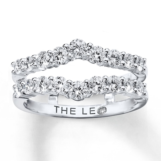 Previously Owned THE LEO Diamond Enhancer Ring ct tw Round-cut 14K White Gold