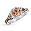Thumbnail Image 0 of Previously Owned Le Vian Chocolate Diamond Ring 2 ct tw Round-cut 14K Vanilla Gold - Size 10