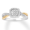 Thumbnail Image 0 of Previously Owned Diamond Ring 1/5 ct tw Round-cut 10K Two-Tone Gold - Size 3.75