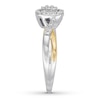 Thumbnail Image 2 of Previously Owned Diamond Ring 1/5 ct tw Round-cut 10K Two-Tone Gold - Size 3.75
