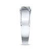 Thumbnail Image 2 of Previously Owned Men's Diamond Wedding Band 1/10 ct tw Round-cut 10K White Gold - Size 13