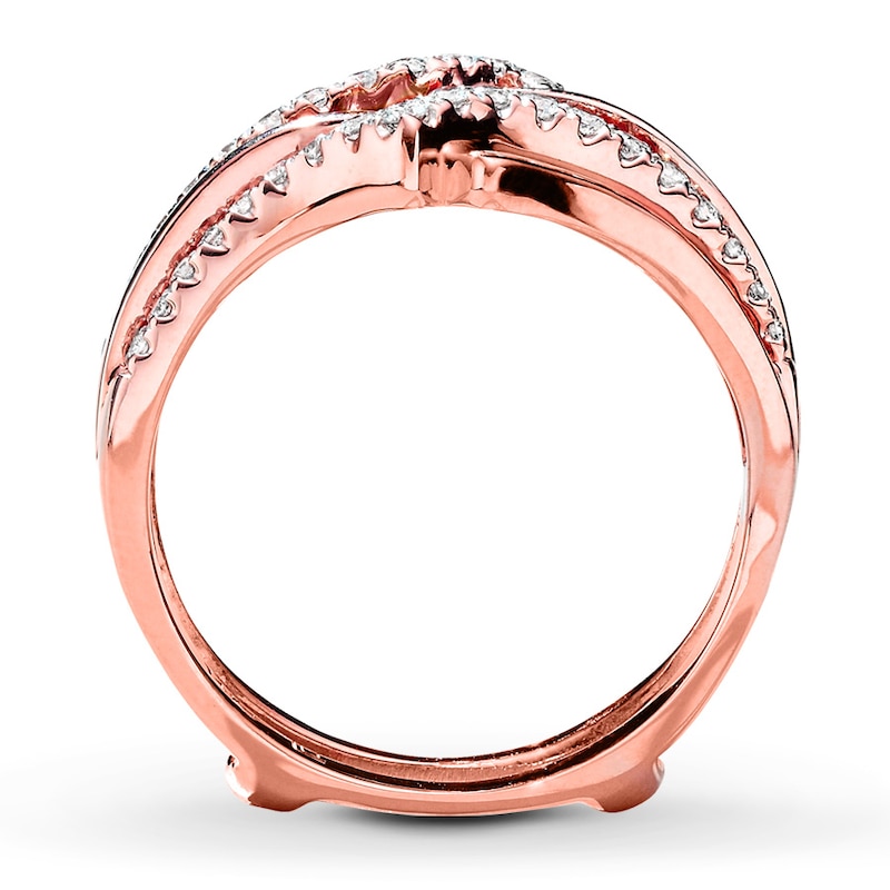 Previously Owned Diamond Enhancer Ring 1/4 ct tw Round-cut 14K Rose Gold - Size 4.25
