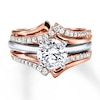 Thumbnail Image 3 of Previously Owned Diamond Enhancer Ring 1/4 ct tw Round-cut 14K Rose Gold - Size 4.25