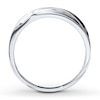 Thumbnail Image 1 of Previously Owned Men's Wedding Band 1/15 ct tw Round-cut Diamonds 10K White Gold - Size 12.5