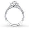 Thumbnail Image 2 of Previously Owned Neil Lane Engagement Ring 1-1/6 ct tw Round-cut Diamonds 14K White Gold - Size 4.5