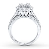 Thumbnail Image 2 of Previously Owned Engagement Ring 2 ct tw Round-cut Diamonds 14K White Gold - Size 10.5