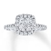 Thumbnail Image 0 of Previously Owned Diamond Engagement Ring 1 ct tw Princess-cut 14K White Gold - Size 9.5