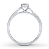 Thumbnail Image 2 of Previously Owned Diamond Promise Ring 1/15 ct tw 10K White Gold - Size 4