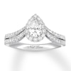 Thumbnail Image 0 of Previously Owned Neil Lane Diamond Engagement Ring 1 ct tw Pear-cut 14K White Gold - Size 9.25
