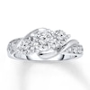 Thumbnail Image 0 of Previously Owned 3-Stone Diamond Ring 1 ct tw Round-cut 14K White Gold - Size 5