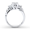 Thumbnail Image 1 of Previously Owned 3-Stone Diamond Ring 1 ct tw Round-cut 14K White Gold - Size 5