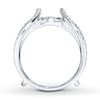 Thumbnail Image 2 of Previously Owned Diamond Enhancer Ring 1/2 ct tw Round-cut 14K White Gold - Size 11.5