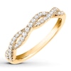 Thumbnail Image 0 of Previously Owned Diamond Anniversary Band 1/4 ct tw Round-cut 10K Yellow Gold - Size 3.75