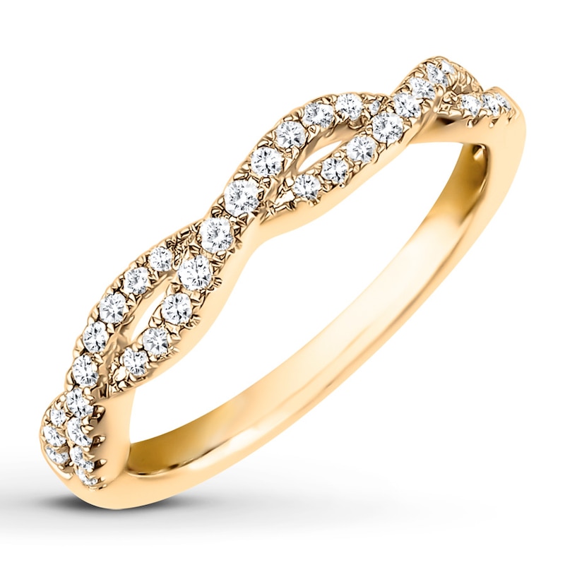 Previously Owned Diamond Anniversary Band 1/4 ct tw Round-cut 10K Yellow Gold - Size 3.75