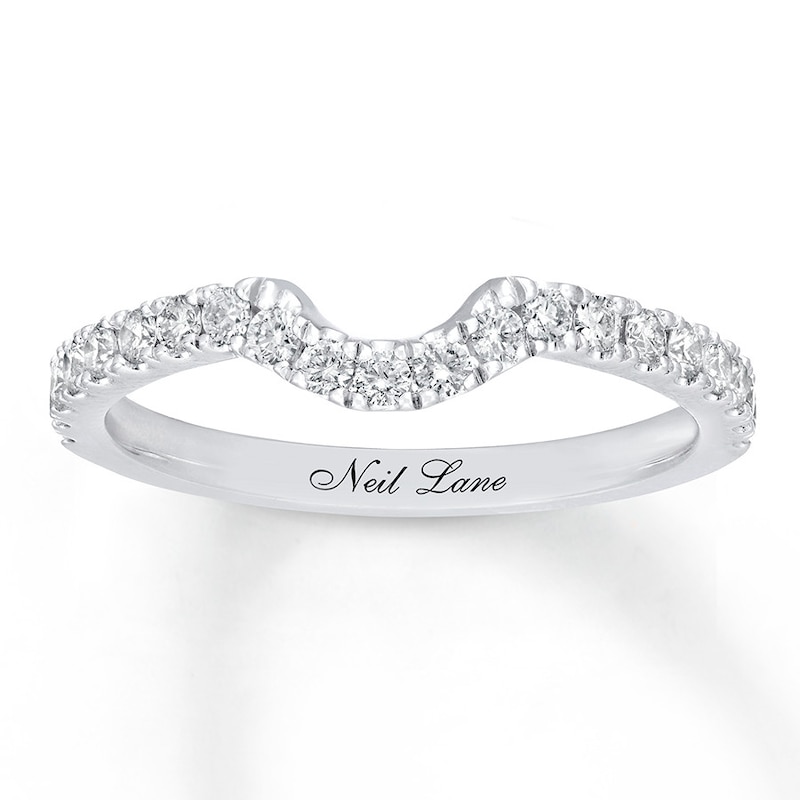 Main Image 1 of Previously Owned Neil Lane Wedding Band 3/8 ct tw Round-cut Diamonds 14K White Gold