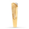 Thumbnail Image 3 of Previously Owned Men's Diamond Wedding Band 1/15 ct tw Round-cut 10K Yellow Gold