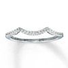 Thumbnail Image 0 of Previously Owned Diamond Wedding Band 1/10 ct tw Round-cut 14K White Gold - Size 4.5