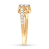 Thumbnail Image 2 of Previously Owned Ever Us Two-Stone Diamond Anniversary Ring 1 ct tw Round-cut 14K Yellow Gold - Size 10