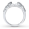 Thumbnail Image 1 of Previously Owned Diamond Enhancer Ring 1/6 ct tw Round-cut 14K White Gold - Size 9.5