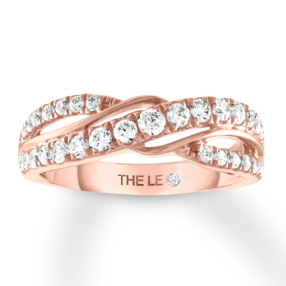 Previously Owned THE LEO Diamond Anniversary Band 5/8 ct tw Round-cut 14K Rose Gold - Size 9.75