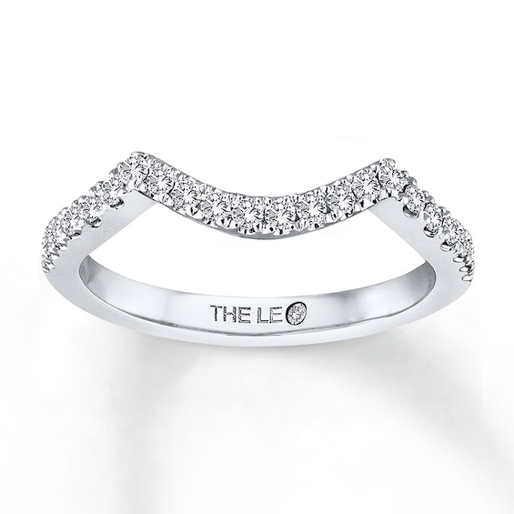 Previously Owned THE LEO Diamond Wedding Band 1/ ct tw Round-cut 14K White Gold