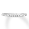 Thumbnail Image 3 of Previously Owned THE LEO Diamond Wedding Band 1/5 ct tw Round-cut 14K White Gold Size 3.75