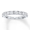 Thumbnail Image 0 of Previously Owned Leo Diamond Band 1 ct tw Round-cut 14K White Gold