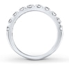 Thumbnail Image 1 of Previously Owned Leo Diamond Band 1 ct tw Round-cut 14K White Gold