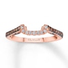 Thumbnail Image 0 of Previously Owned Le Vian Bridal Wedding Band Chocolate 1/3 ct tw Round-cut Diamonds 14K Strawberry Gold