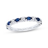 Thumbnail Image 0 of Previously Owned Sapphire Band 1/4 ct tw Diamonds 14K White Gold