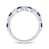 Thumbnail Image 2 of Previously Owned Sapphire Band 1/4 ct tw Diamonds 14K White Gold