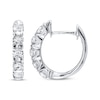 Thumbnail Image 0 of Previously Owned Diamond Hoop Earrings 1 ct tw Round-cut 14K White Gold