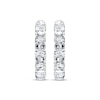 Thumbnail Image 1 of Previously Owned Diamond Hoop Earrings 1 ct tw Round-cut 14K White Gold