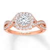 Thumbnail Image 0 of Previously Owned Neil Lane Engagement Ring 7/8 ct tw Round-cut Diamonds 14K Two-Tone Gold