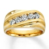 Thumbnail Image 0 of Previously Owned Men's Diamond Band 1 ct tw Round-cut 14K Yellow Gold - Size 14.25