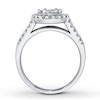 Thumbnail Image 1 of Previously Owned Diamond Engagement Ring 1 ct tw Round-cut 14K White Gold - Size 9.5