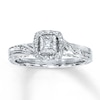 Thumbnail Image 0 of Previously Owned Diamond Ring 1/6 ct tw Princess-cut Sterling Silver - Size 10.25