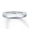 Thumbnail Image 0 of Previously Owned Diamond Wedding Band 1/4 ct tw Princess-cut 10K White Gold - Size 11.25