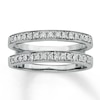 Thumbnail Image 0 of Previously Owned Diamond Wedding Bands 1/3 ct tw Round-cut 14K White Gold - Size 10.75
